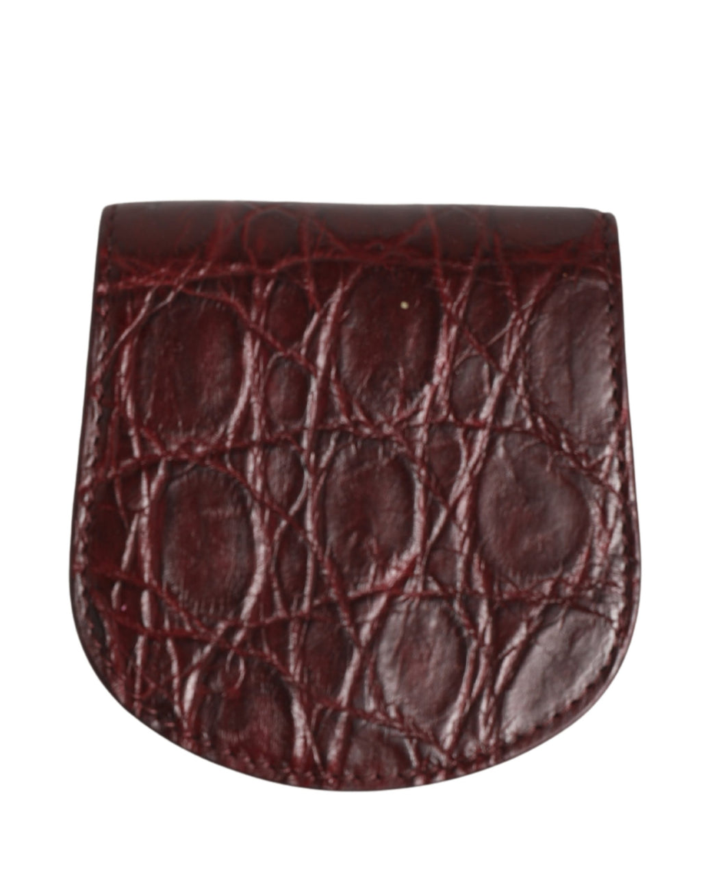 Portacondomi tascabile Dolce & Gabbana in pelle esotica bordeaux