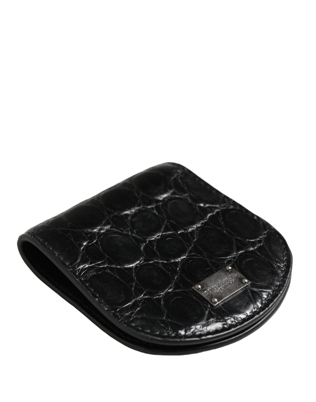 Portacondom Dolce & Gabbana in Pelle Esotica Nera a Borsellino