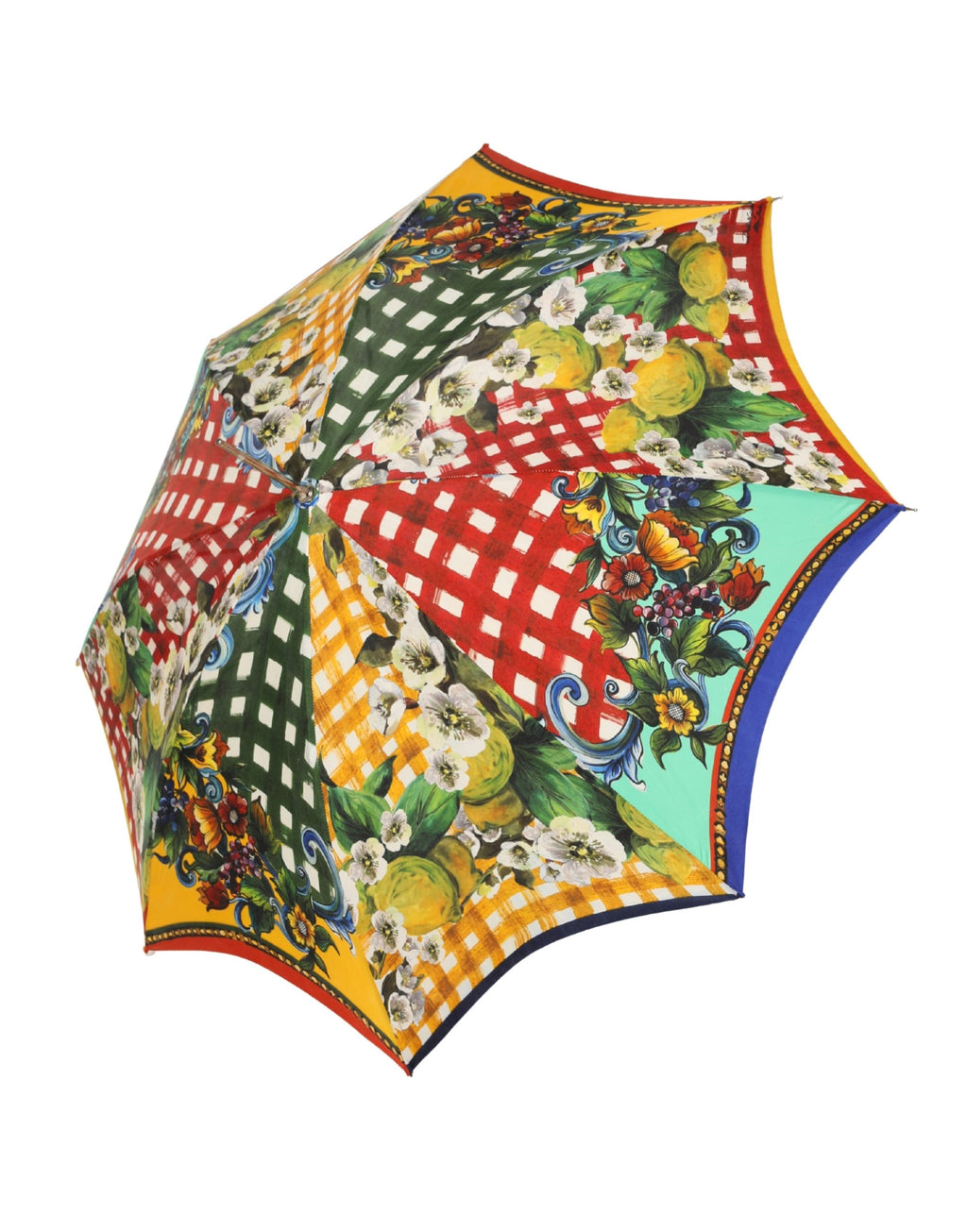 Ombrello pieghevole Dolce & Gabbana stampa Carretto Siciliano multicolore