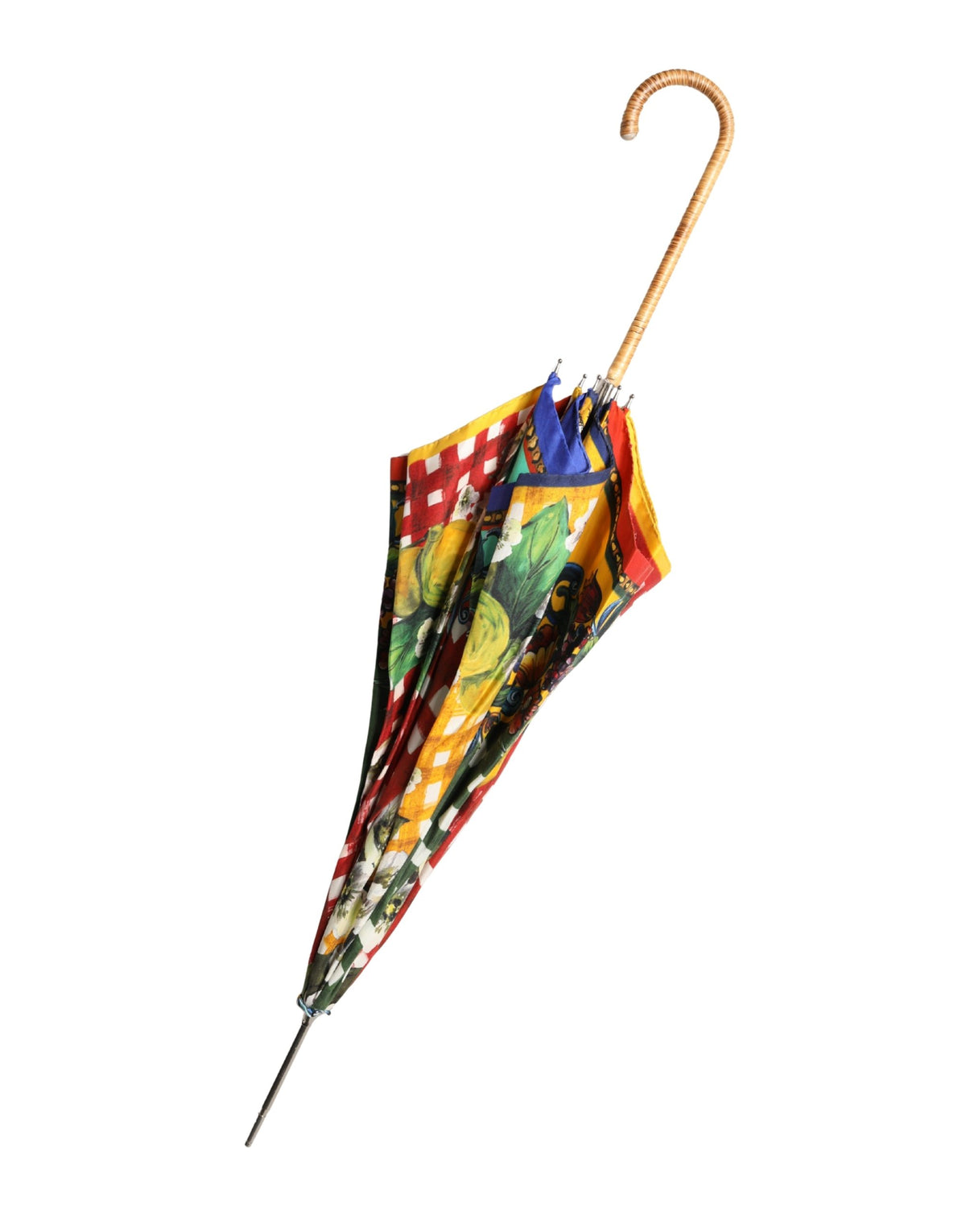 Ombrello pieghevole Dolce & Gabbana stampa Carretto Siciliano multicolore
