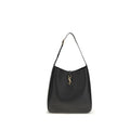 Borsa a tracolla Saint Laurent in pelle di vitello nera Bos Taurus