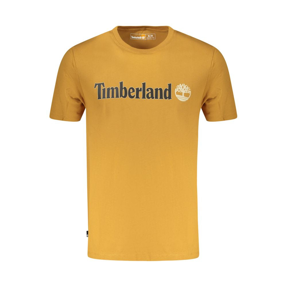 Timberland Brown Cotton Men T-Shirt