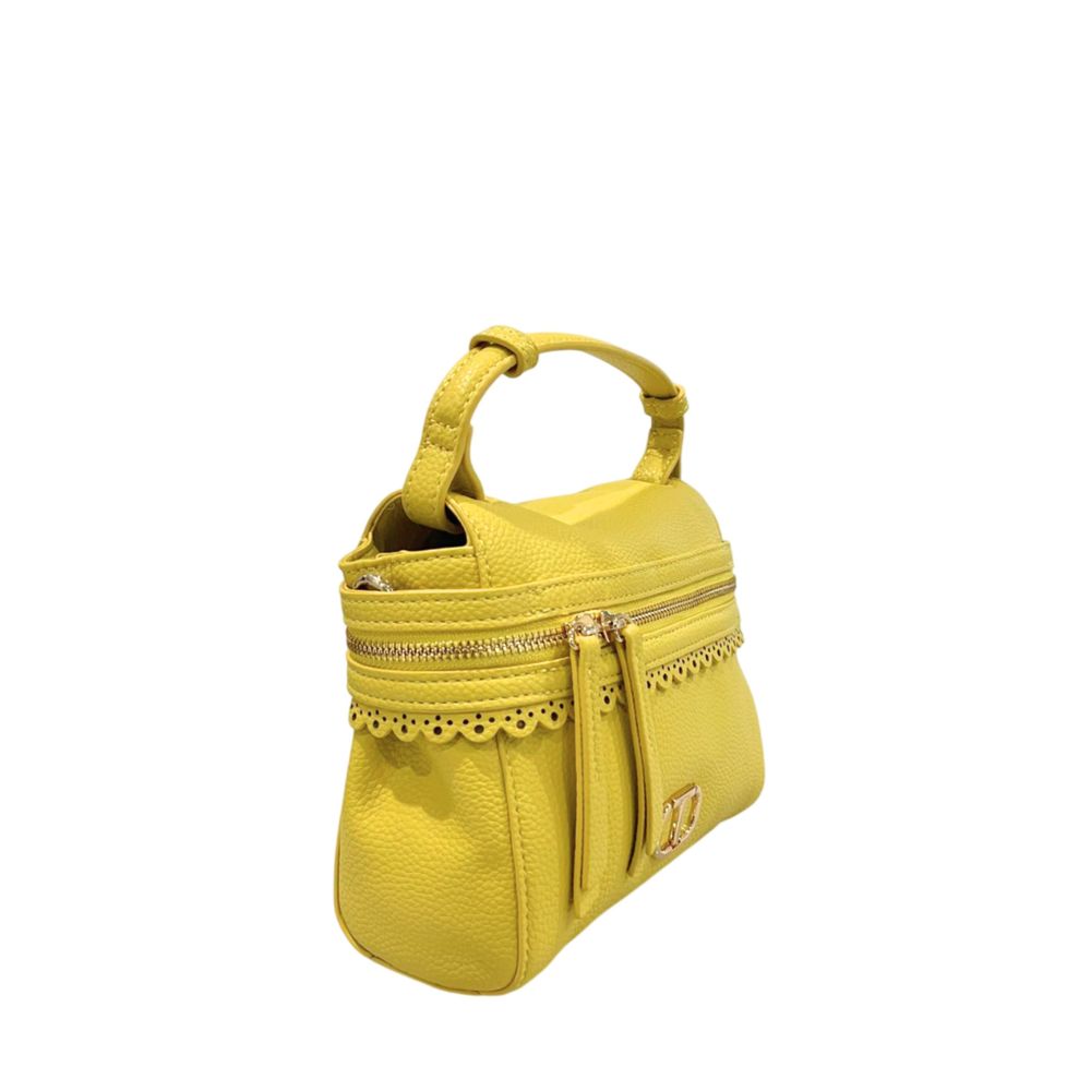 Borsa a mano Twinset da donna in PU giallo