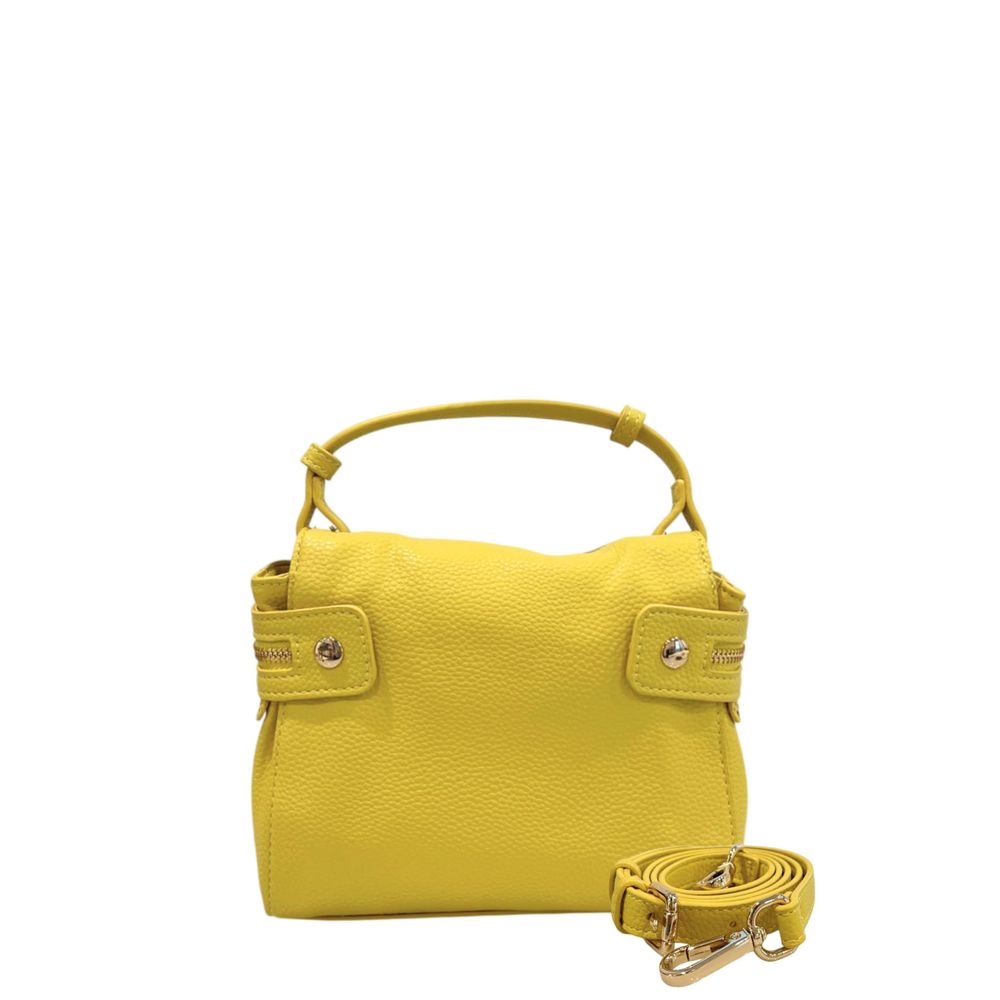 Borsa a mano Twinset da donna in PU giallo