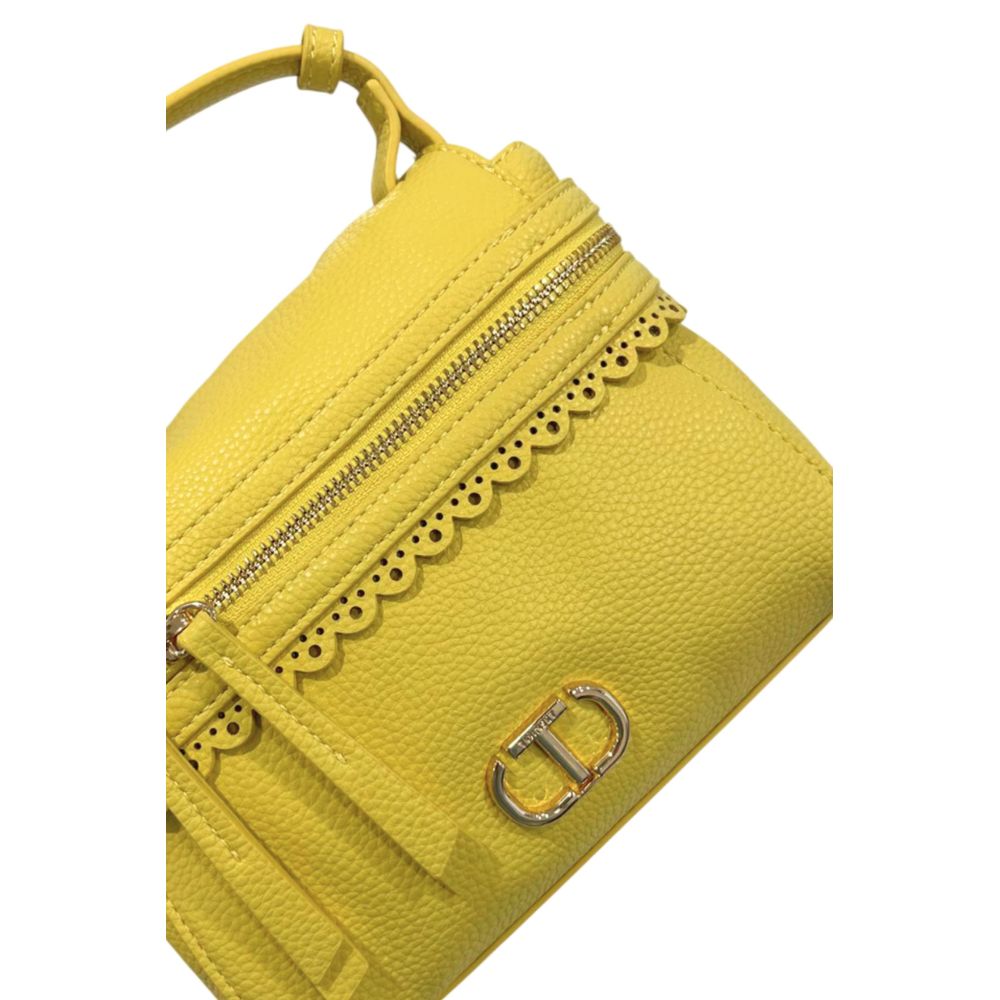 Borsa a mano Twinset da donna in PU giallo