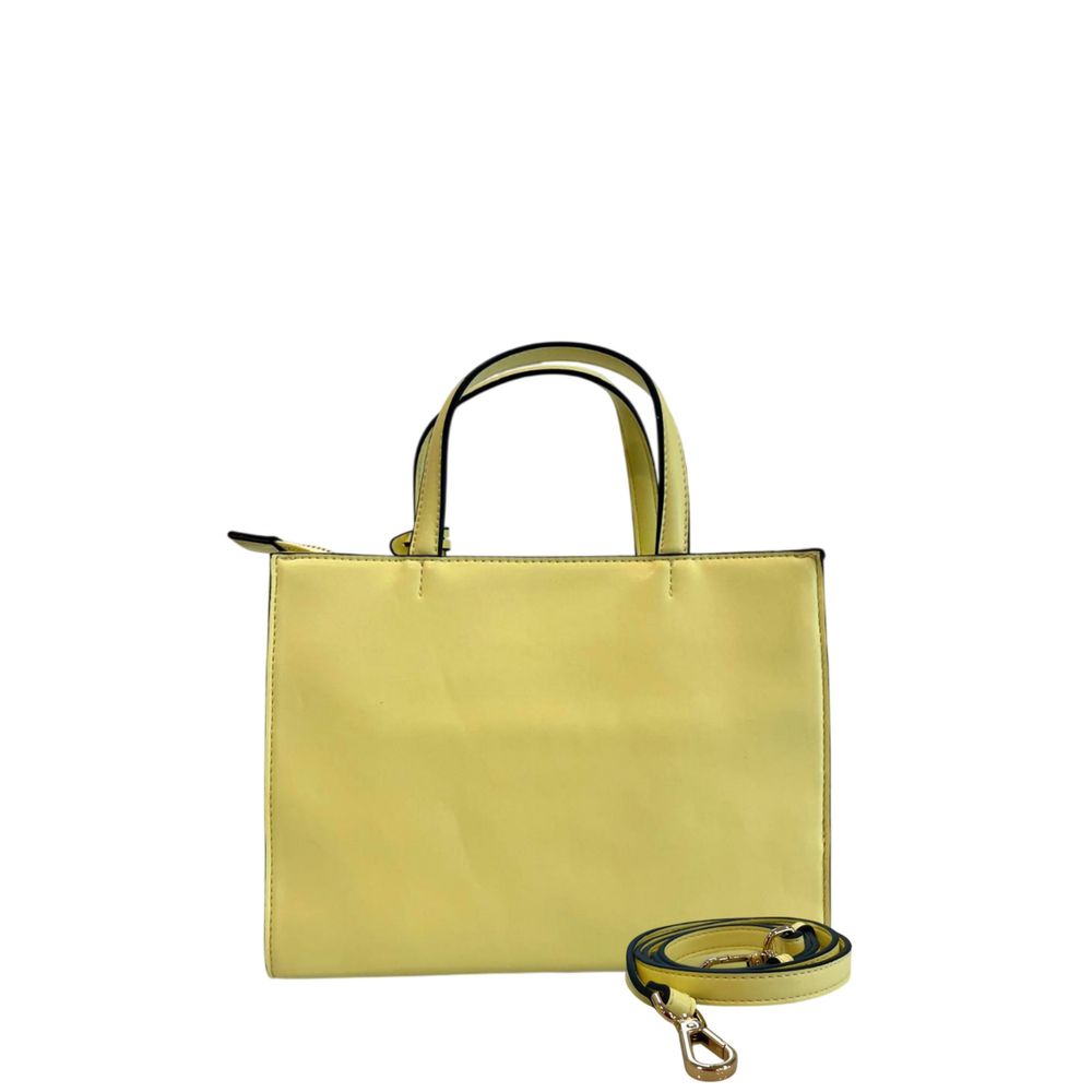 Borsa a mano Twinset da donna in PU gialla