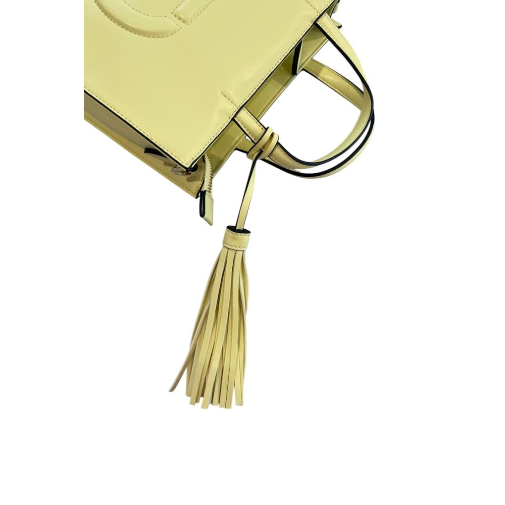 Borsa a mano Twinset da donna in PU gialla