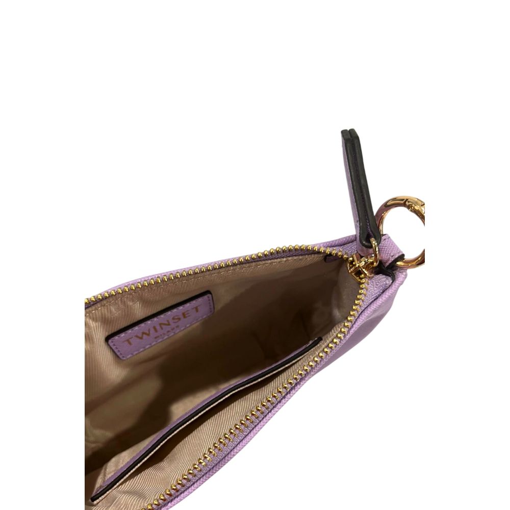 Borsa a spalla Twinset in PU viola da donna