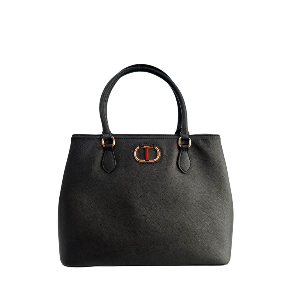 Borsa a tracolla da donna Twinset in poliuretano giallo