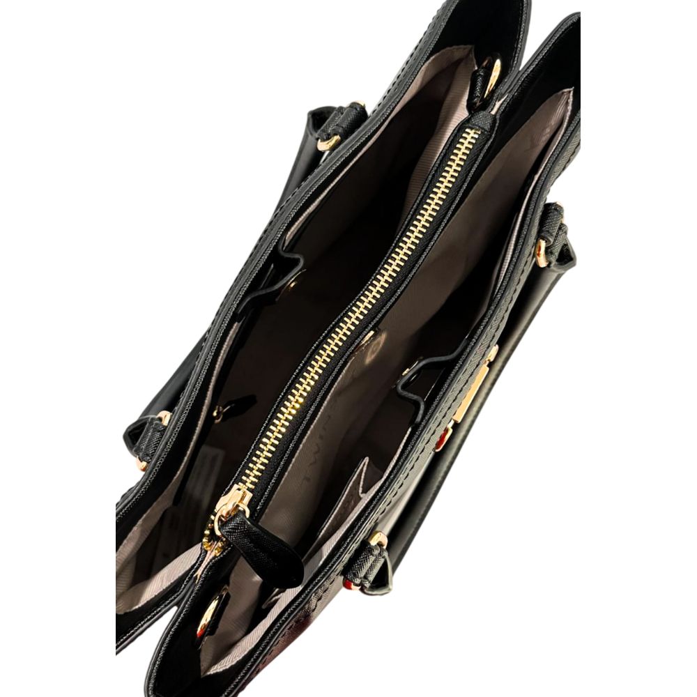 Borsa a tracolla da donna Twinset in poliuretano giallo