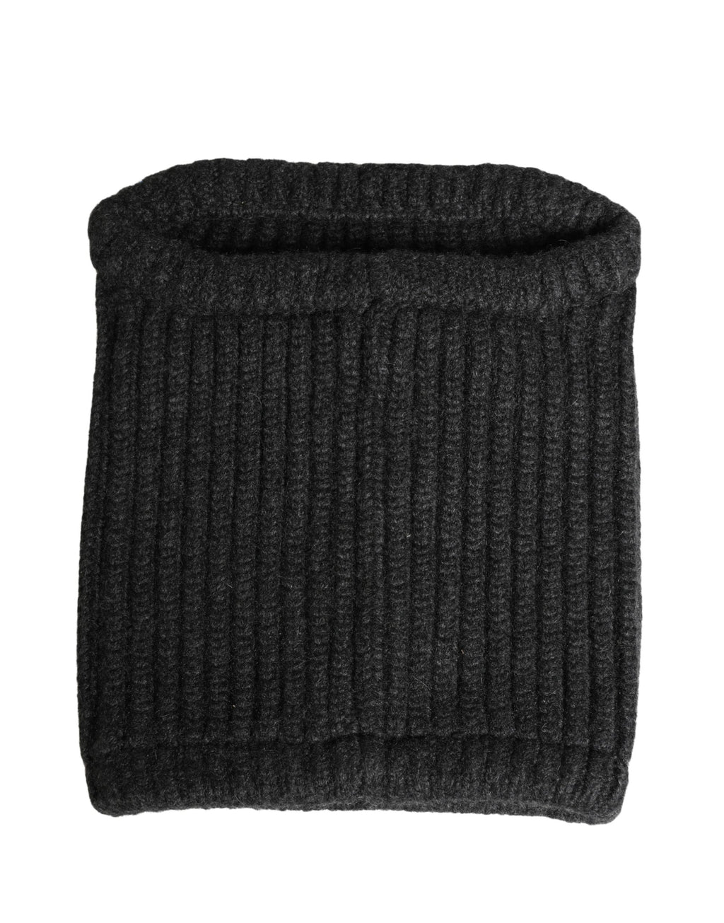 Dolce & Gabbana Scaldacollo In Maglia Di Cashmere Nero Da Uomo