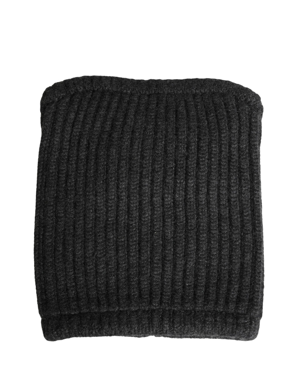 Dolce & Gabbana Scaldacollo In Maglia Di Cashmere Nero Da Uomo
