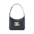 Borsa a Spalla Dolce & Gabbana in Pelle di Vitello Nera Bos Taurus