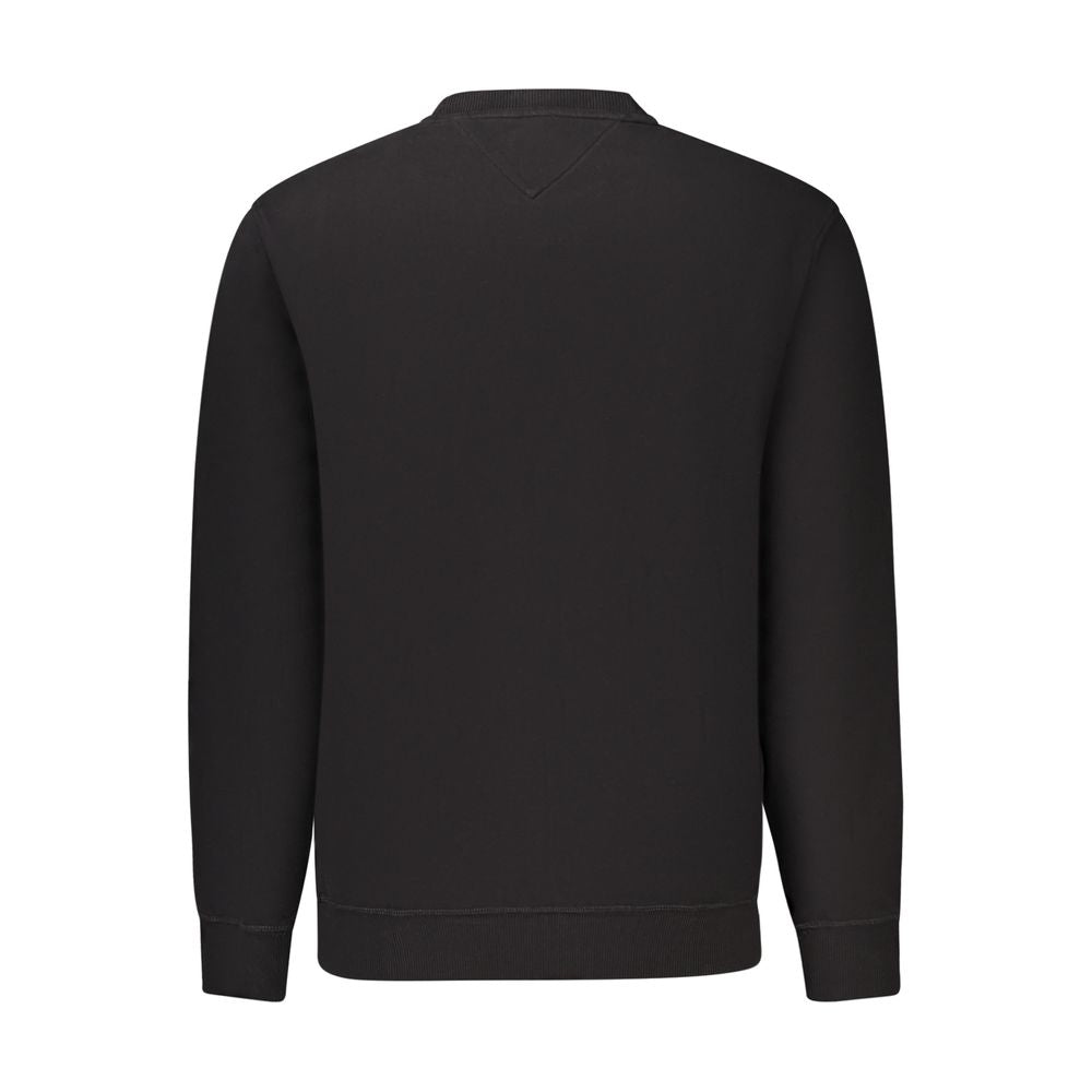 Tommy Hilfiger Felpa da Uomo in Cotone Nero