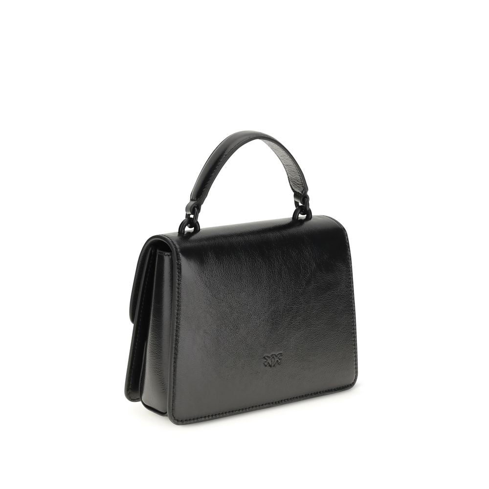 Borsa a mano PINKO in pelle di capra nera