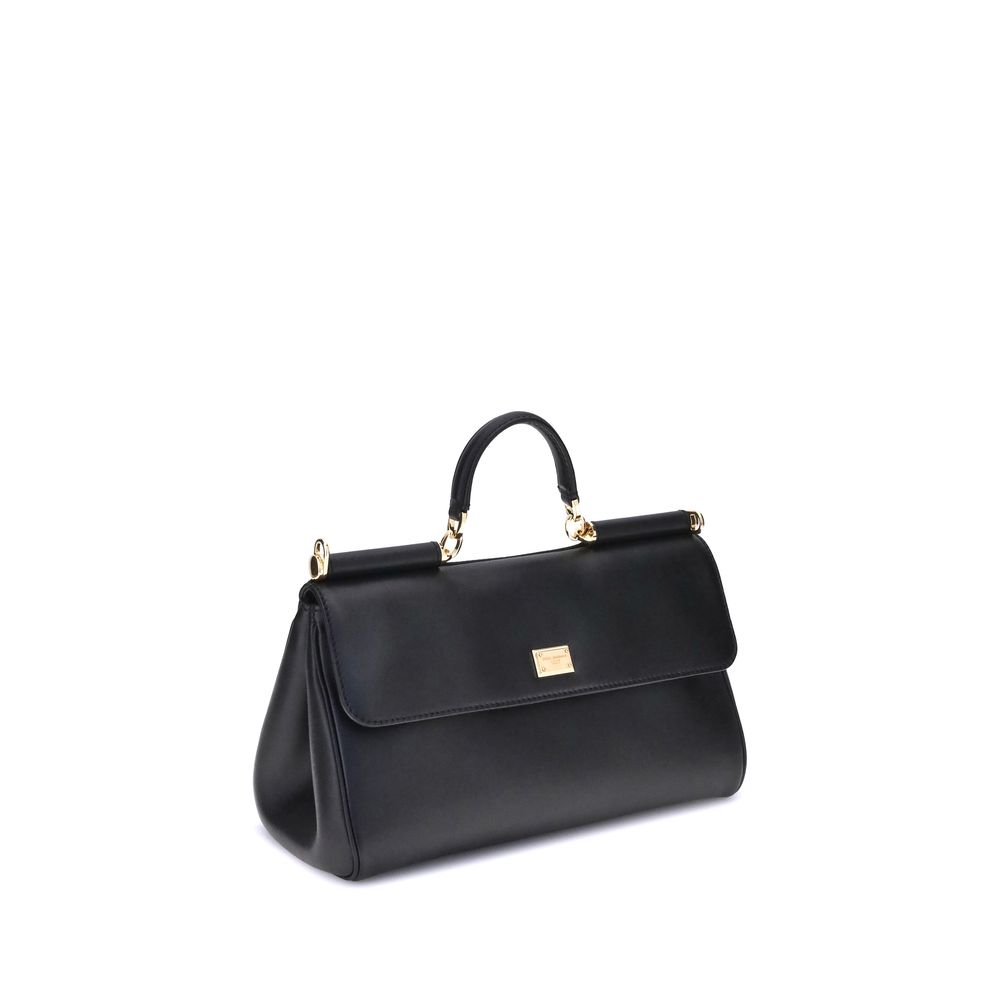 Borsa Dolce & Gabbana in pelle di vitello nera Bos Taurus