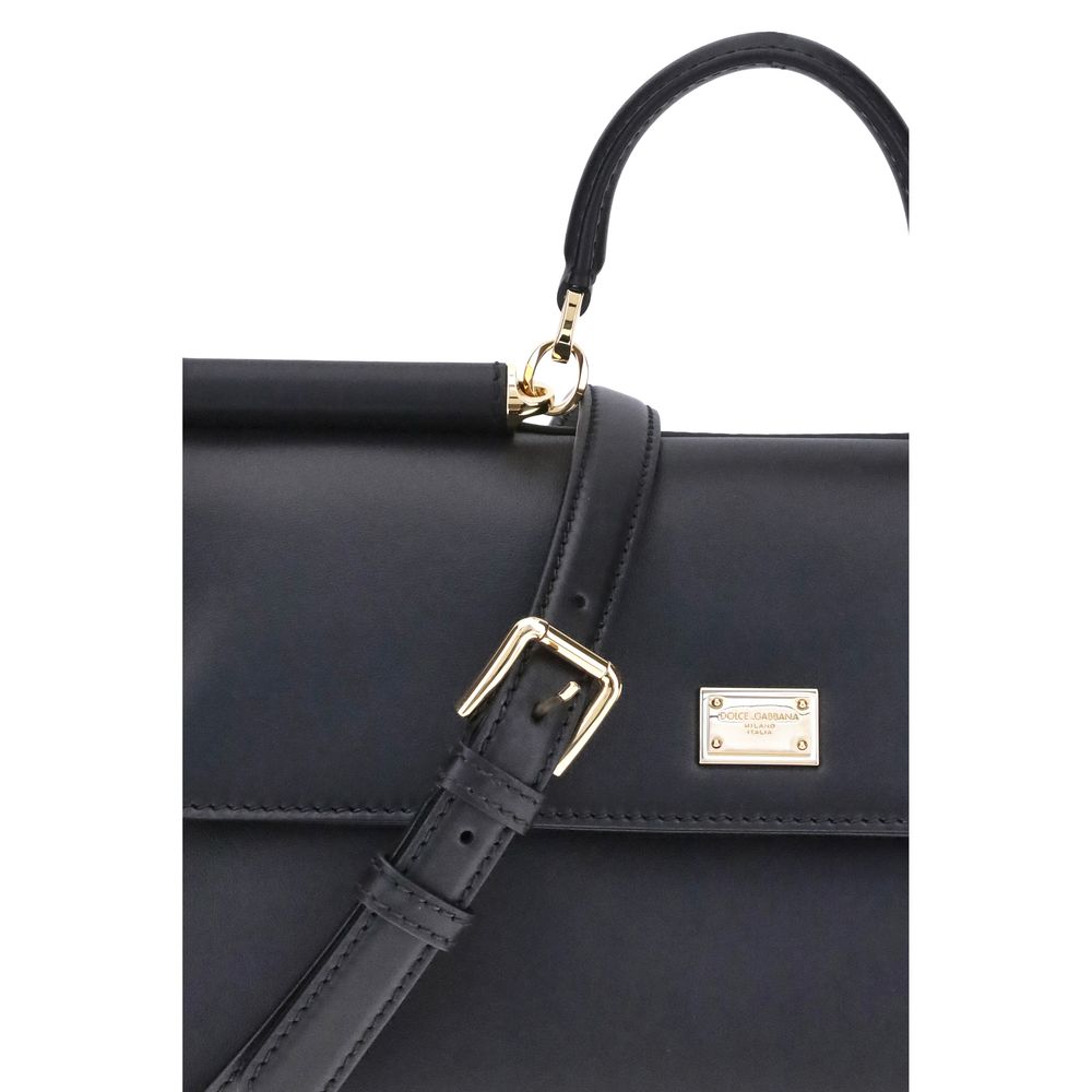 Borsa Dolce & Gabbana in pelle di vitello nera Bos Taurus