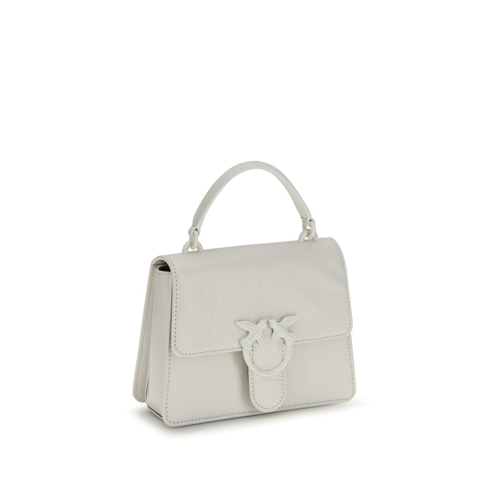 Borsa a Mano PINKO in Pelle di Capra Bianca