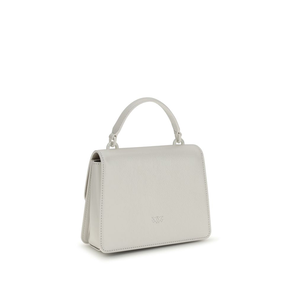 Borsa a Mano PINKO in Pelle di Capra Bianca