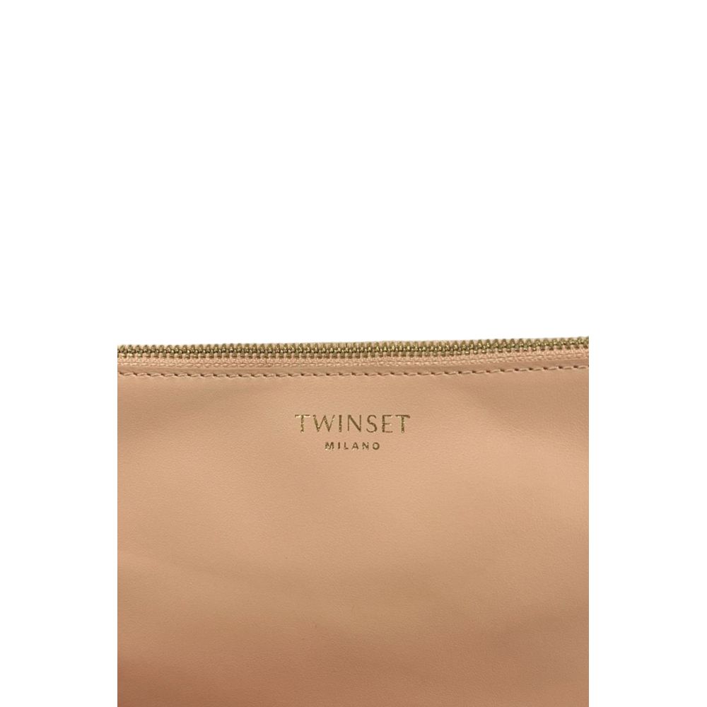Twinset Pochette Donna in Poliuretano Rosa