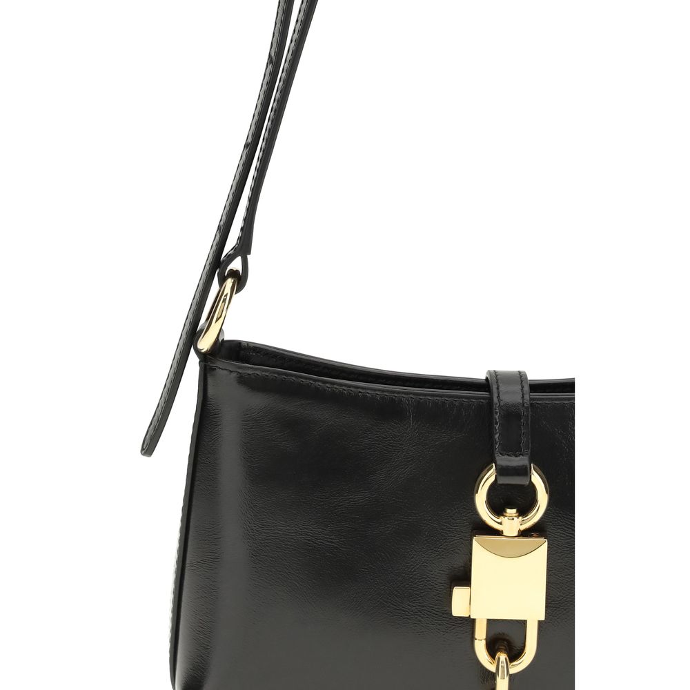 Borsa a Spalla Dolce & Gabbana in Pelle di Vitello Nera Bos Taurus