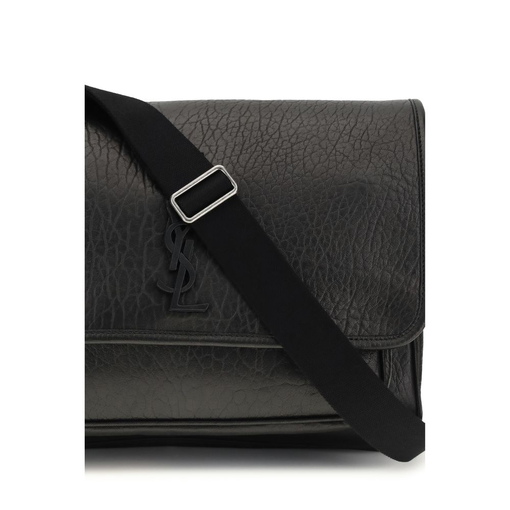 Saint Laurent Black Calf Leather Bos Taurus Wallet