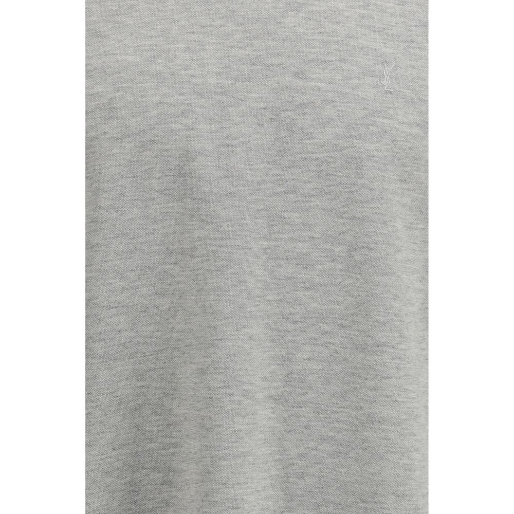 T-Shirt in cotone grigio Saint Laurent