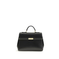 Borsa a spalla Dolce & Gabbana in pelle di vitello nera Bos Taurus