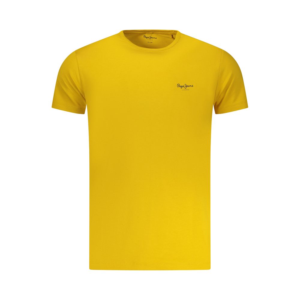 T-Shirt Da Uomo In Cotone Giallo Pepe Jeans