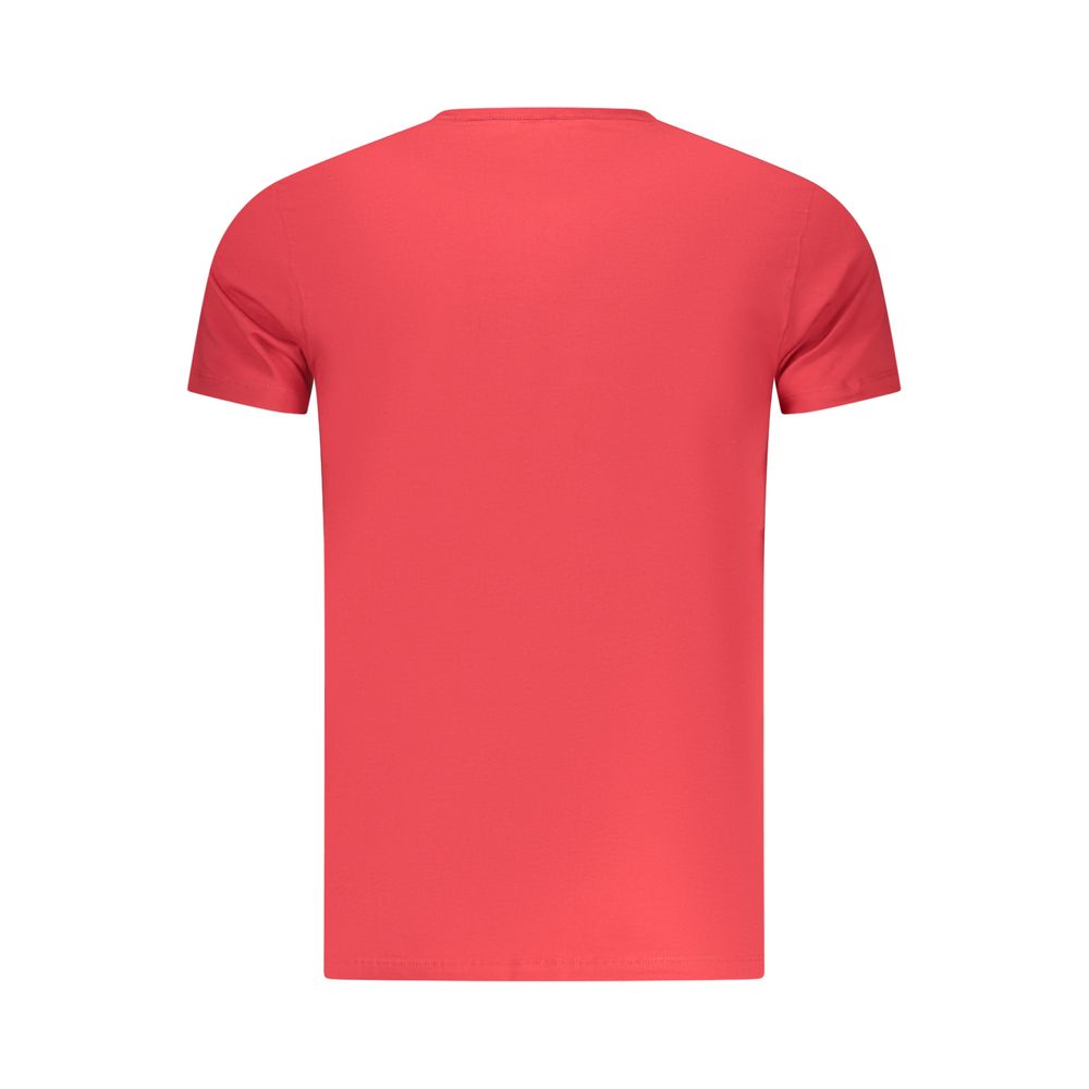T-Shirt da uomo in cotone rosso Pepe Jeans