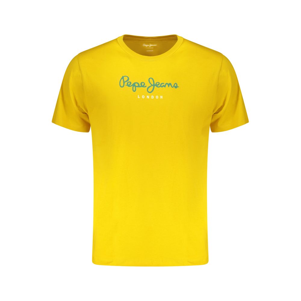 T-Shirt Uomo in Cotone Giallo Pepe Jeans