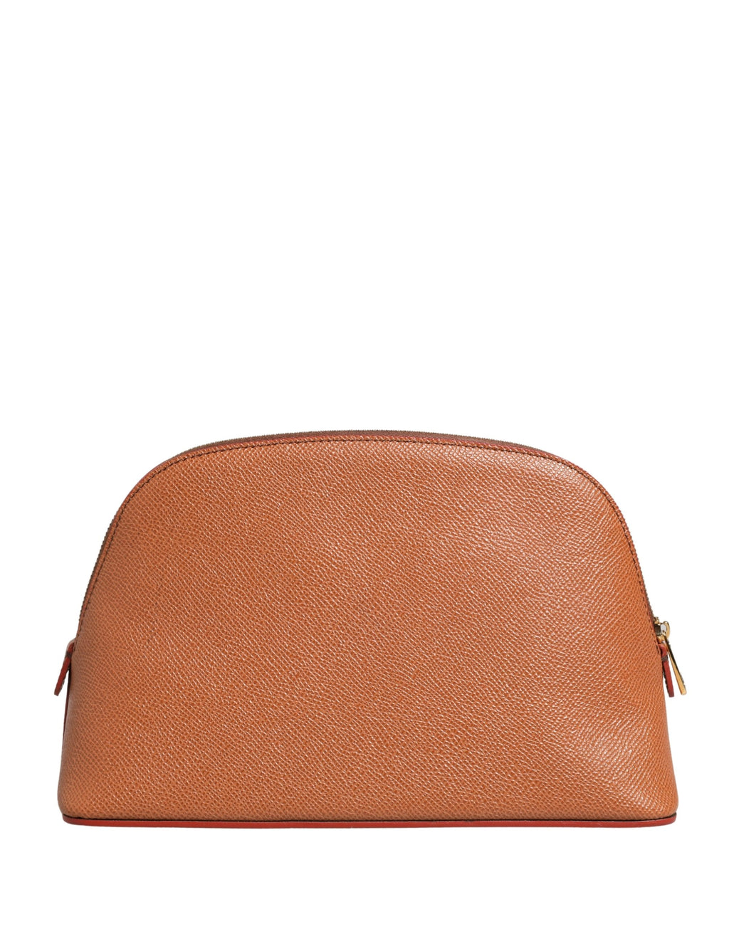 Dolce & Gabbana Portafoglio da donna con cerniera e logo DG in pelle arancione beige