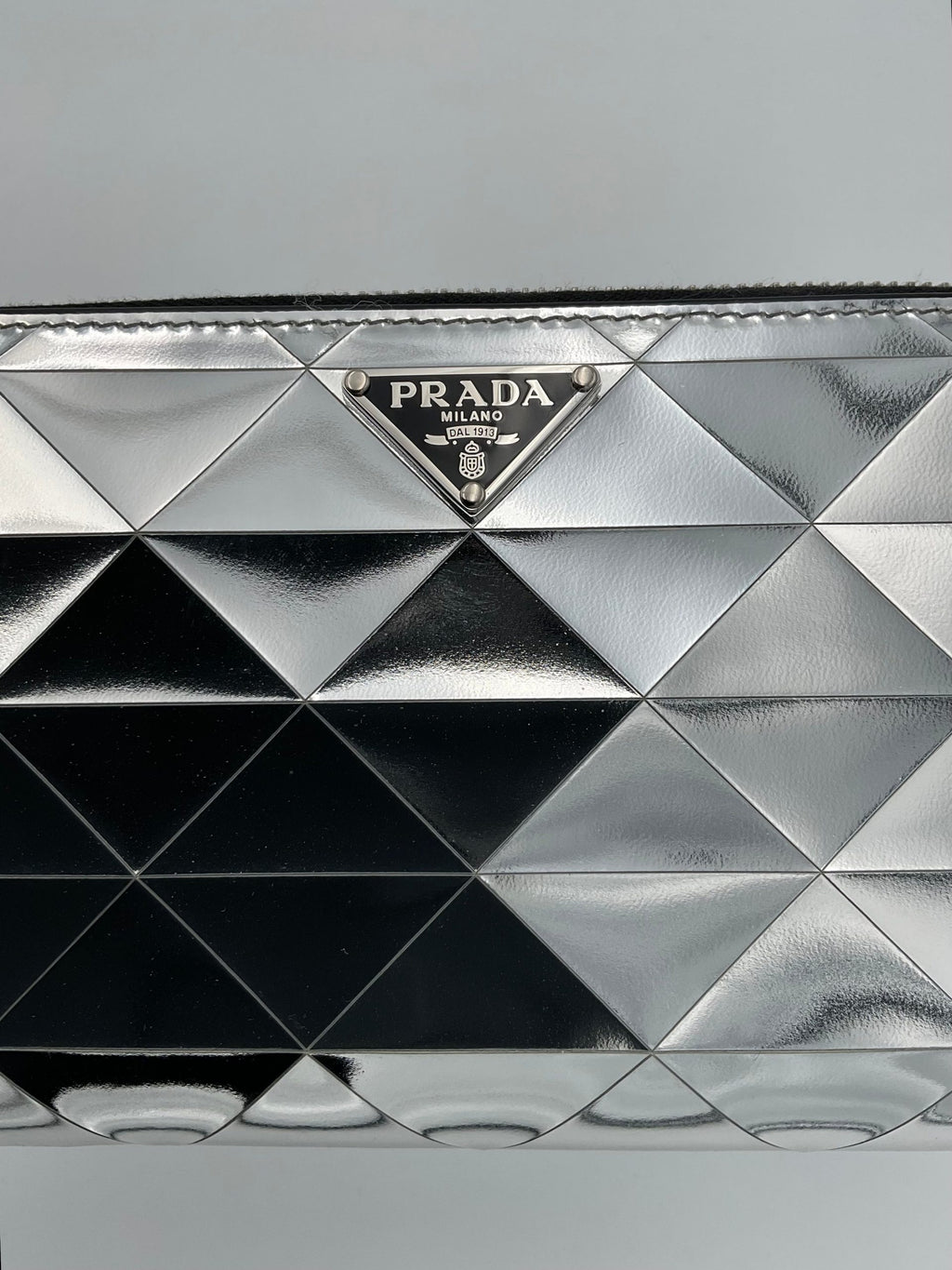 Prada PRADA Portafoglio con Cerniera a Specchio