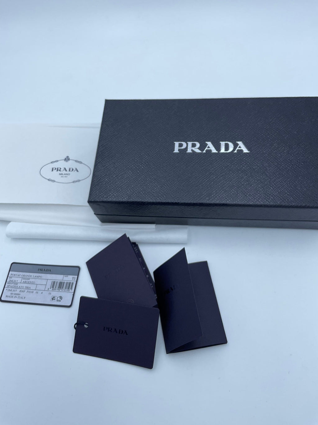 Prada PRADA Portafoglio con Cerniera a Specchio
