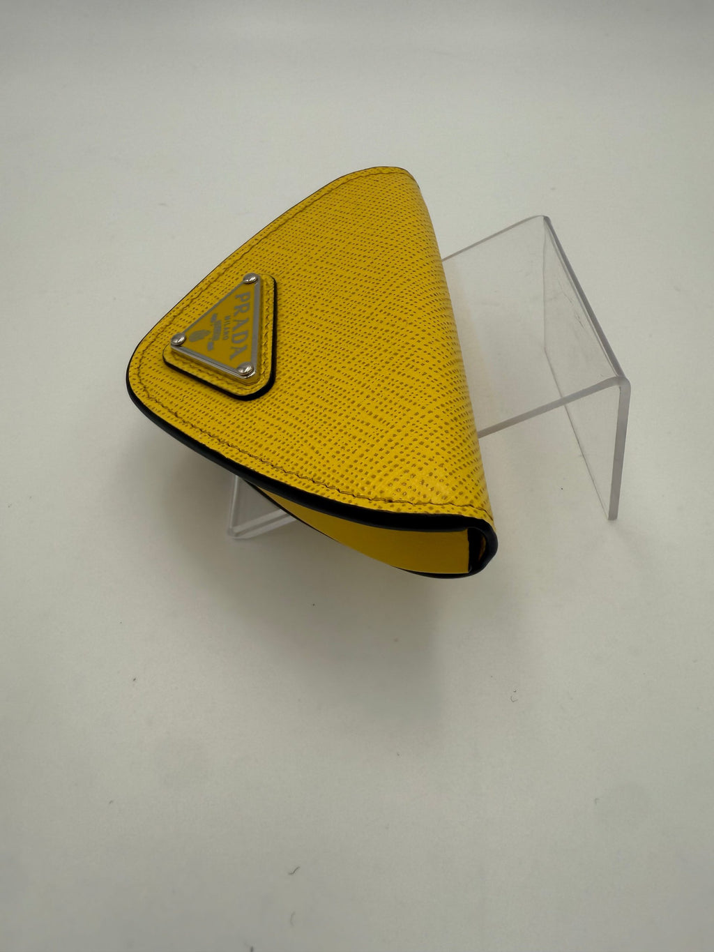 Prada PRADA Portamonete Giallo Saffiano
