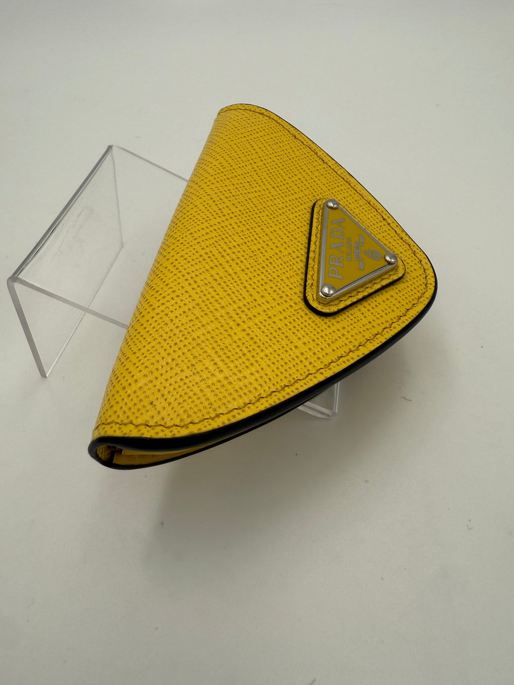 Prada PRADA Portamonete Giallo Saffiano