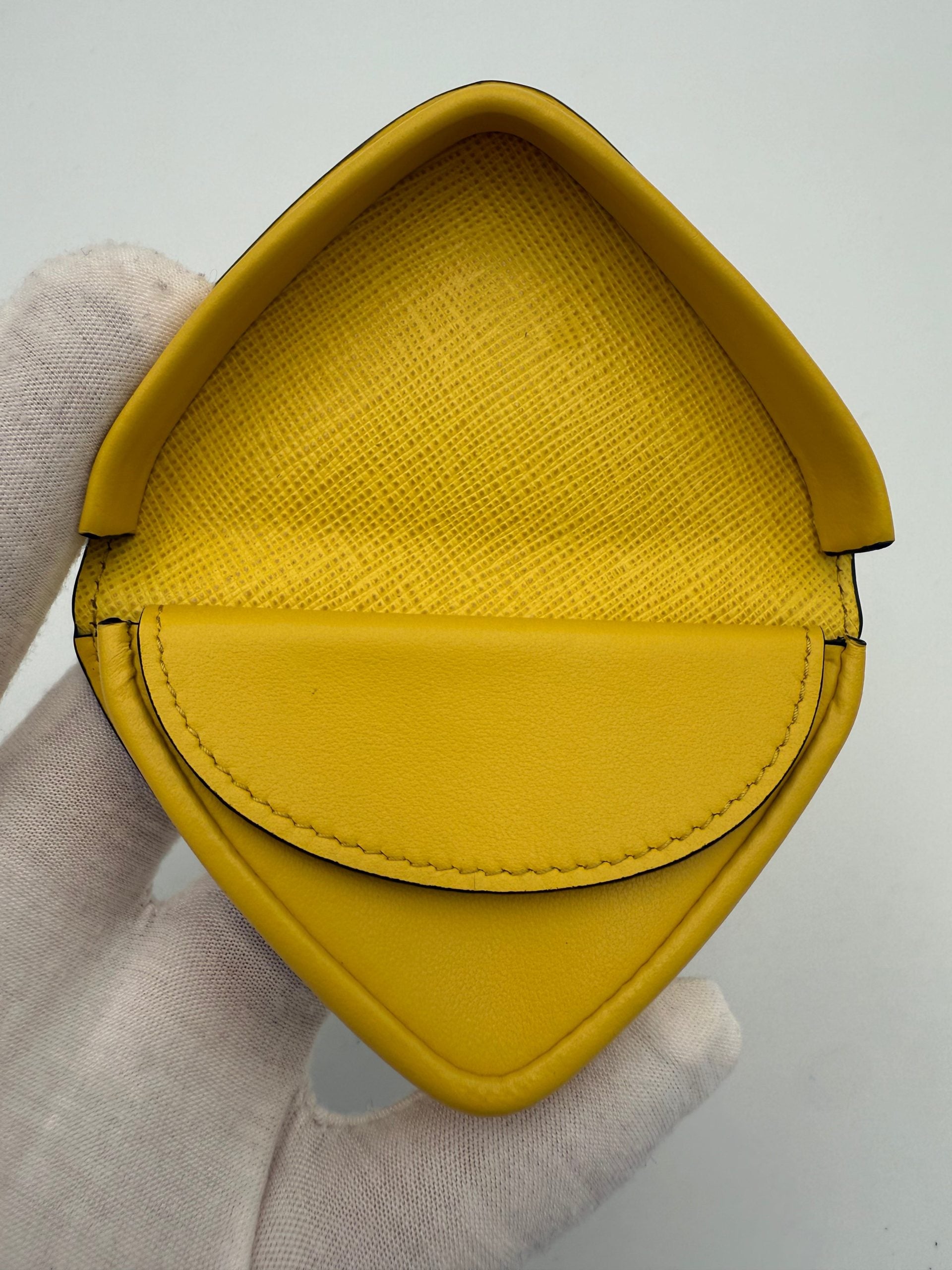 Prada PRADA Portamonete Giallo Saffiano