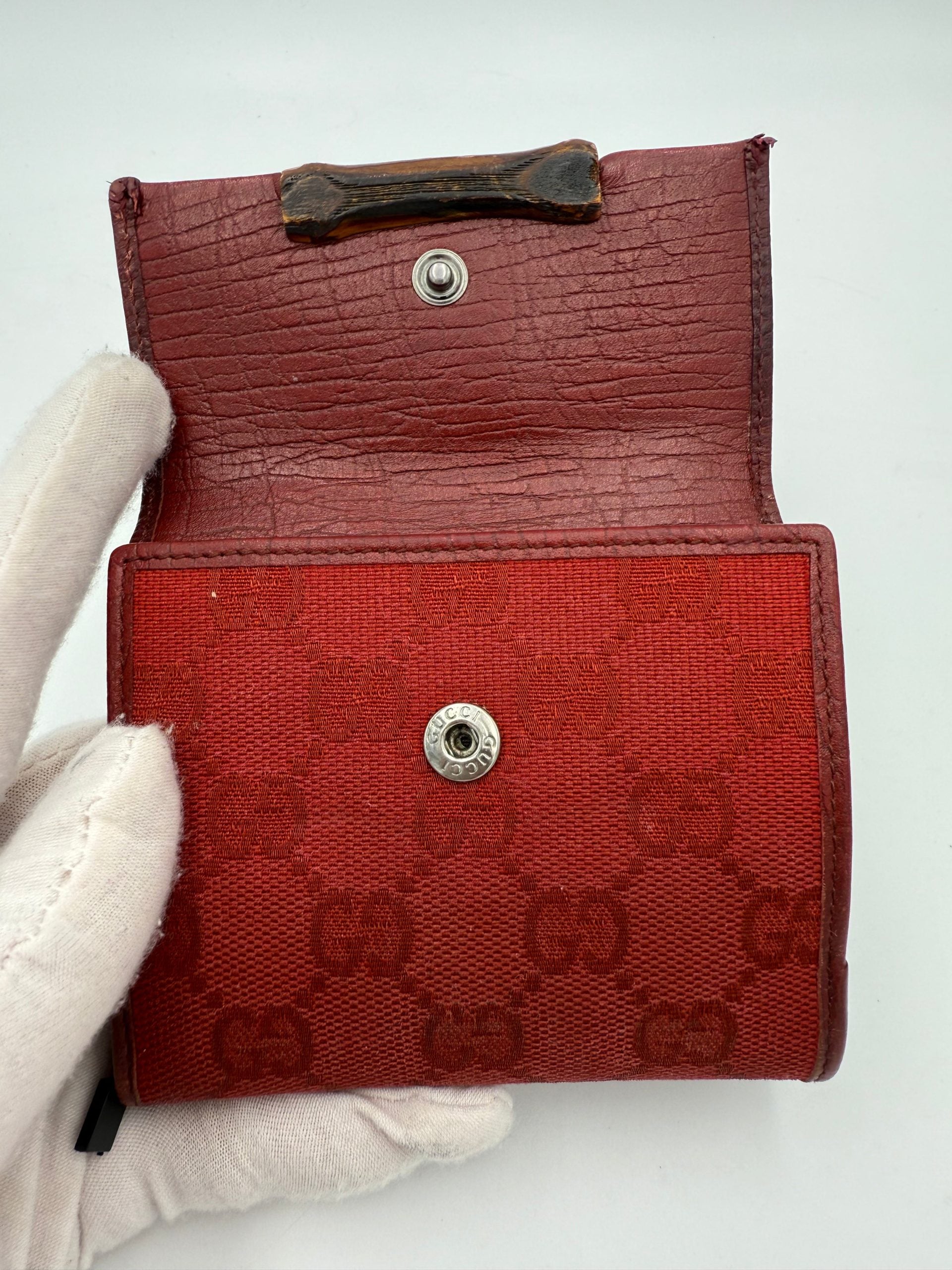 Gucci GUCCI Portafoglio compatto in tela GG