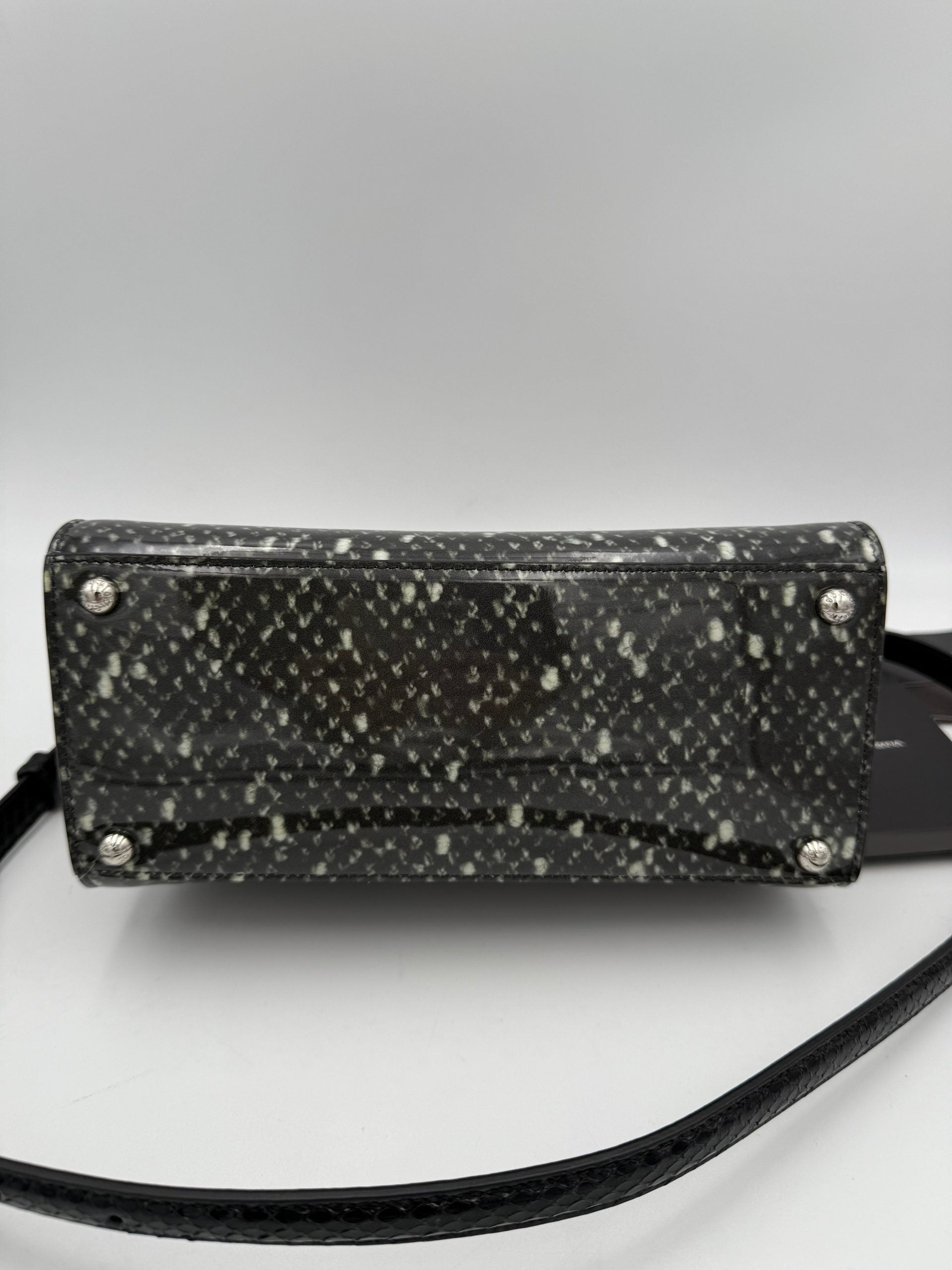 Dolce & Gabbana DOLCE & GABBANA Borsa a Mano Monica in Pitone e Vernice