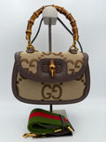 Gucci GUCCI BAMBOO 1947 Borsa a mano in tela GG