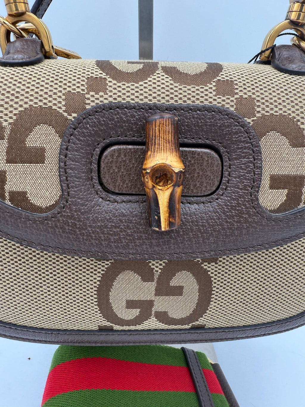 Gucci GUCCI BAMBOO 1947 Borsa a mano in tela GG