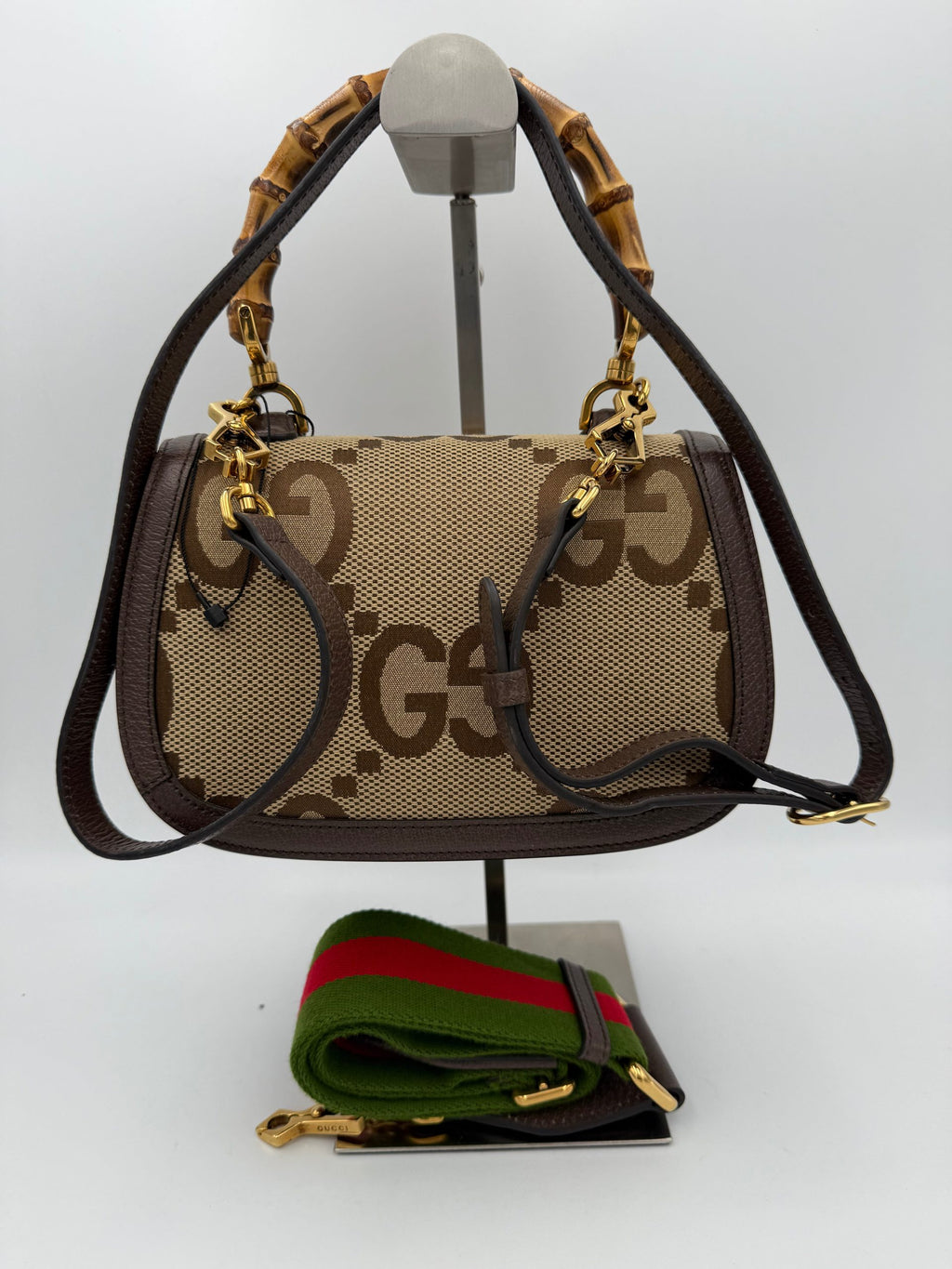 Gucci GUCCI BAMBOO 1947 Borsa a mano in tela GG