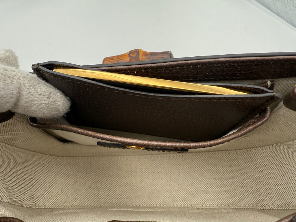 Gucci GUCCI BAMBOO 1947 Borsa a mano in tela GG