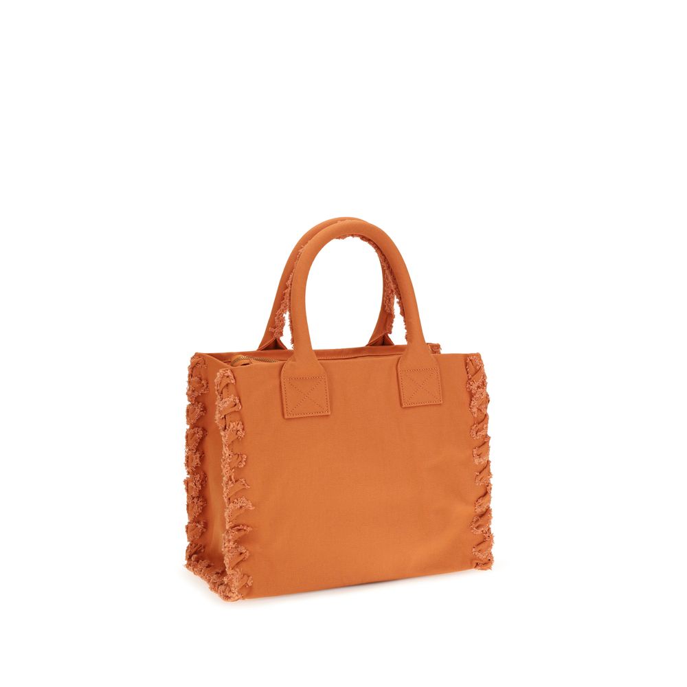 PINKO Borsa a Spalla in Cotone Arancione