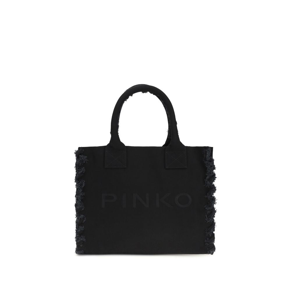 Borsa a Spalla PINKO in Cotone Nero