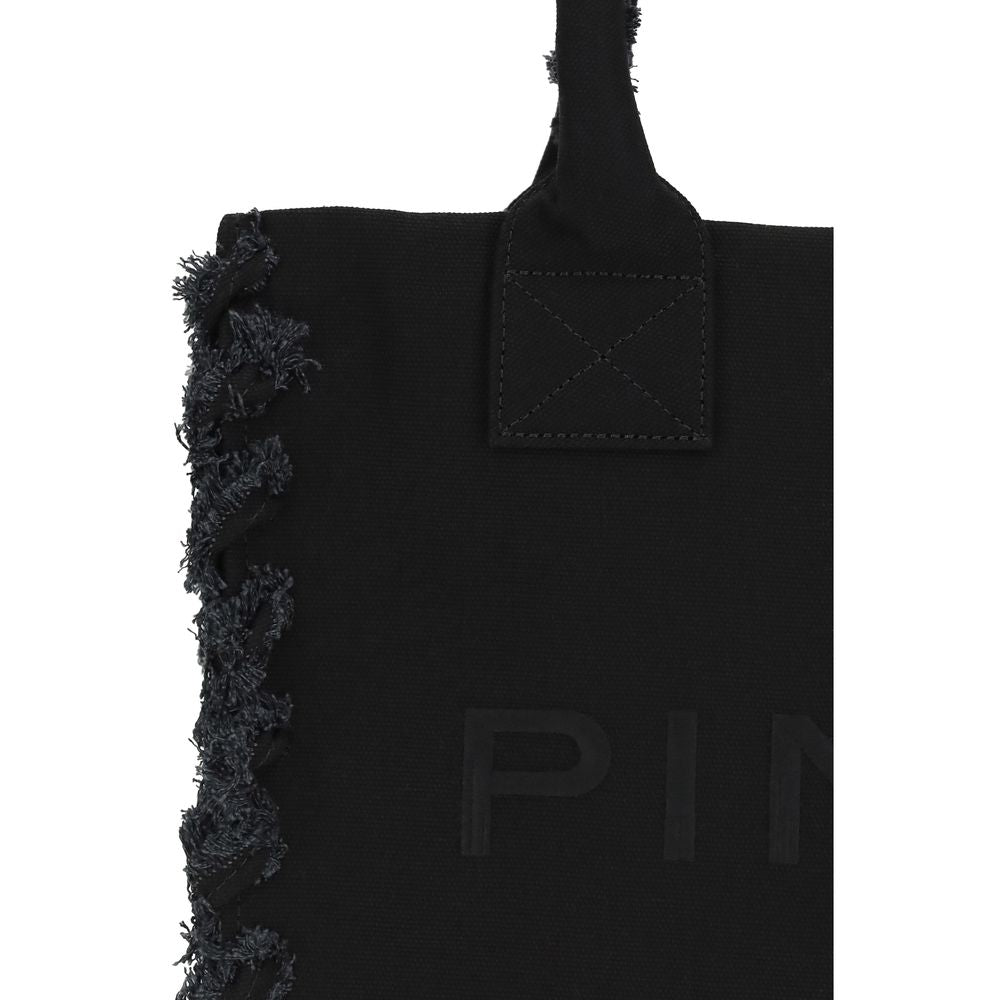 Borsa a Spalla PINKO in Cotone Nero