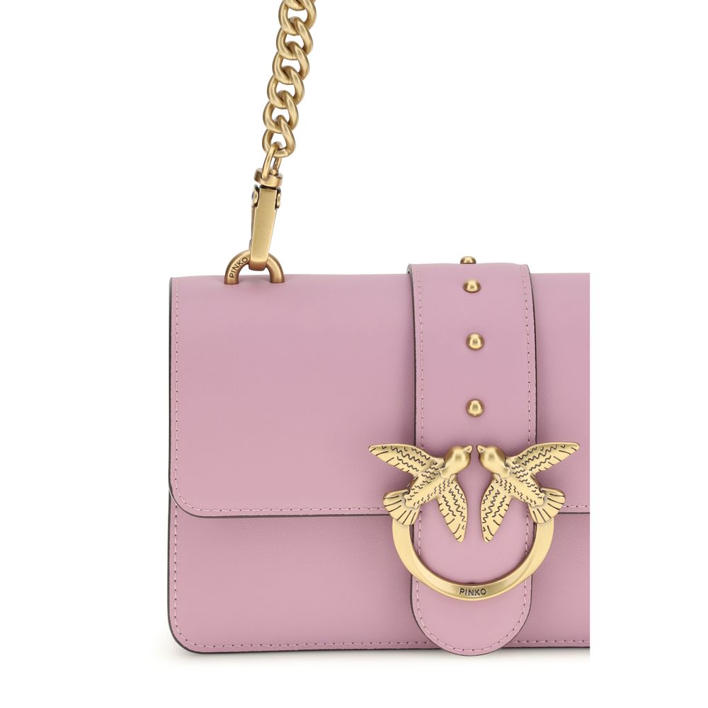 PINKO Borsa a Tracolla Multicolor in Pelle di Vitello Bos Taurus