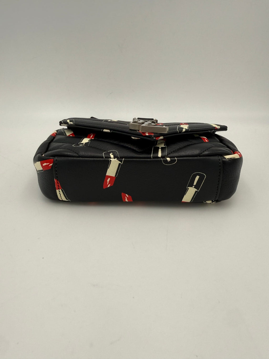 Saint Laurent MINI COLLEGE Borsa A Spalla In Pelle Lucida