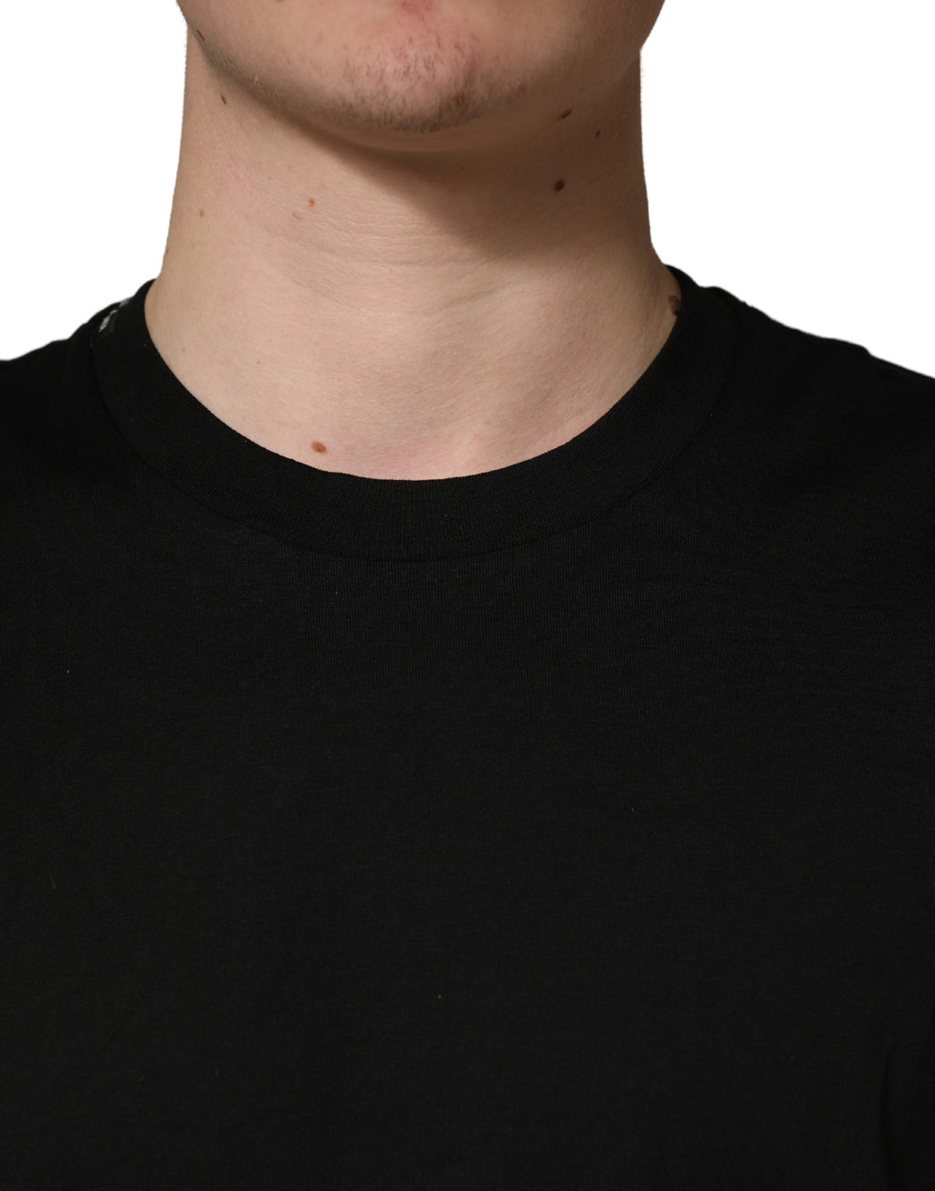 T-shirt canotta girocollo senza maniche nera Dolce & Gabbana