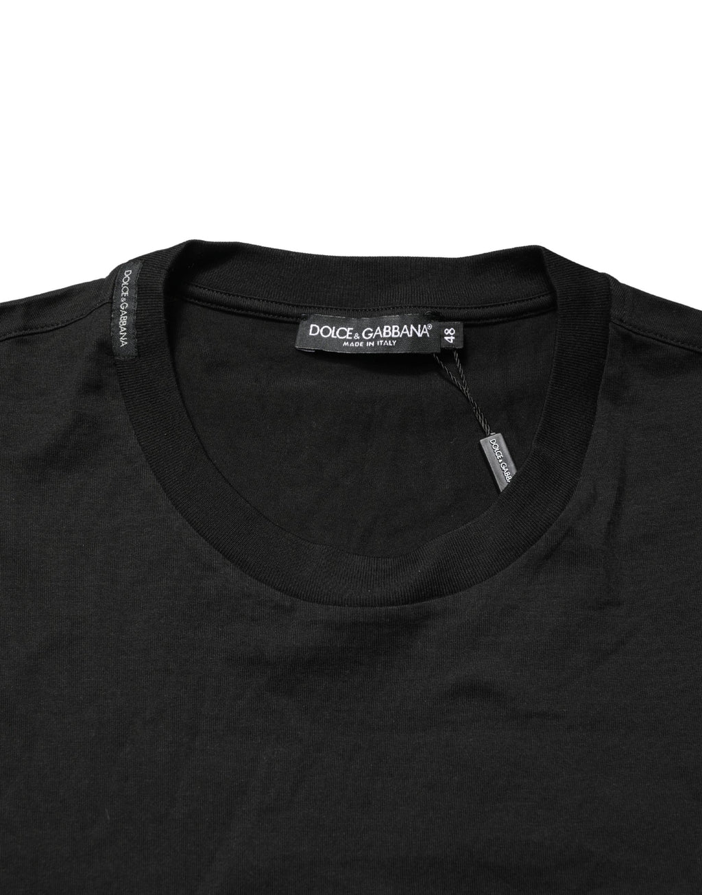 T-shirt canotta girocollo senza maniche nera Dolce & Gabbana